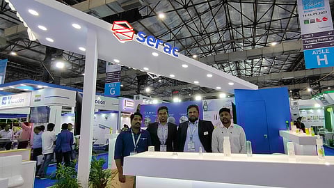 Deepak Kamat, managing director, Serac India with his team