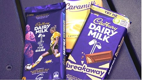 Amcor proudly supports Cadbury Dairy Milk blocks, the world-first transition to recycled packaging