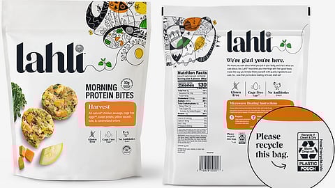Amcor received a Flexible Packaging Association (FPA) Silver Achievement Award for its AmPrima PE Plus recycle-ready pouch for Lahli Morning Protein Bites