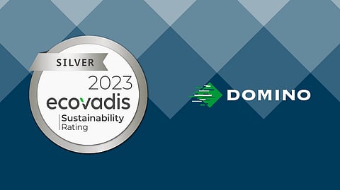 Domino Printing Sciences awarded silver EcoVadis rating following improvements to CSR performance