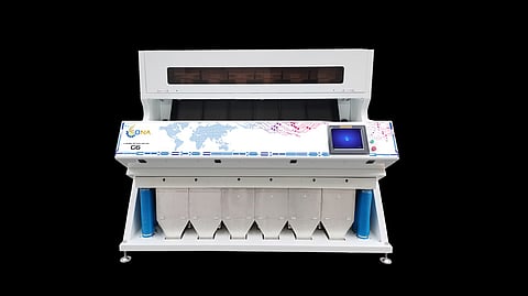 Sona Machinery unveils AI-driven color sorter machine with advanced camera technology for precise grain sorting
