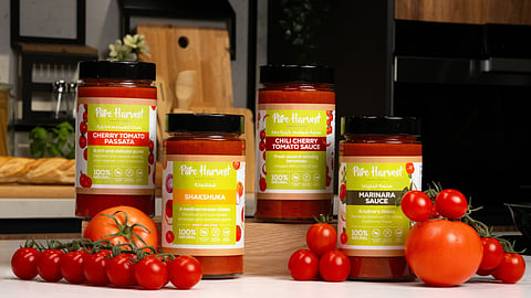 Pure Harvest unveils 100% natural sauces prepared with its locally grown tomatoes