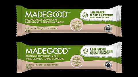 Amcor, Riverside Natural Foods launch MadeGood Bars in AmFiber paper packaging