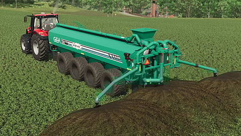 GEA debuts with its manure tankers at the new Plains & Prairies Pack of the Farming Simulator 25.