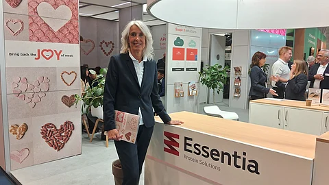 Irene Plats, Global Marketing & Sustainability Director at Essentia Protein Solutions at IFFA 2025