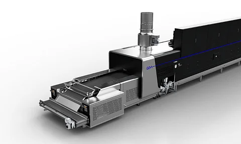The new E-Bake G2 tunnel oven from GEA significantly reduces energy consumption in industrial baking