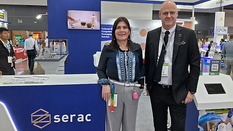 Rose Graffin, Chairman of the Board of Serac Holding from the USA (Left) and Paul Heskens, Managing Director of Serac Asia (Right)