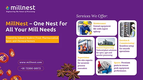 One Nest for All Your Mill Needs: How MillNest Powers Spice Factories with Spares, Services, and Expertise