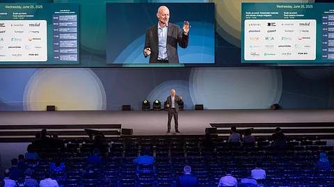 Ian Roberts, CTO at Bühler Group, opens the Scale-Up Day.