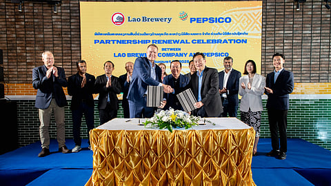 Lao Brewery extends its partnership with PepsiCo for another 15 years