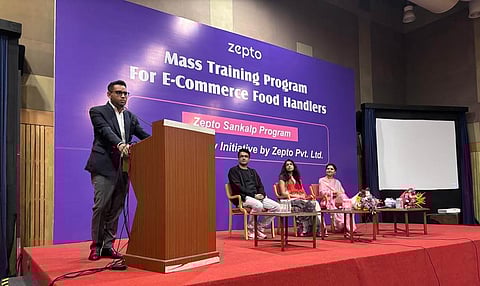 Left-Right; Rachit Ranjan, Chief Public Policy Officer, Zepto; Vikas Sharma, Chief Operations Officer, Zepto; Pritee Chaudhary, IRS, Regional Director, FSSAI, Western Region and Chinmayee Deulgaonkar, Managing Director, Food Chain ID India