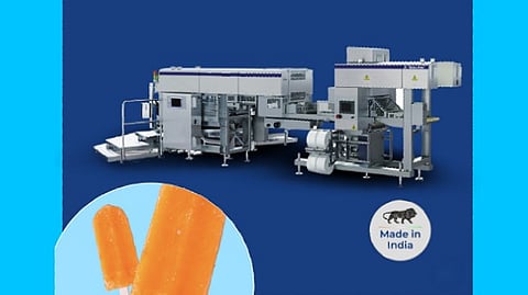 Designed and manufactured in India, Tetra Pak Rotary Moulder enables precise forming of stick and moulded ice creams