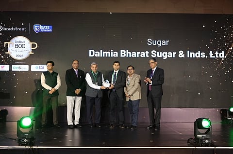 Dalmia Bharat Sugar recognised as India’s Top Value Creator at Dun & Bradstreet 2025 Summit