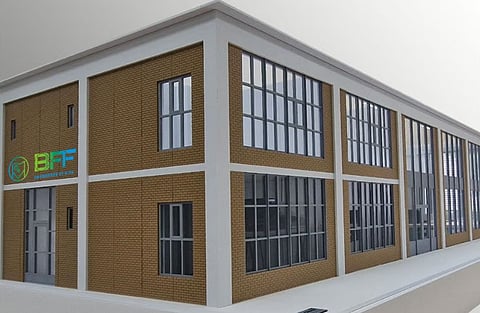 Exterior view of the building that will host BFF’s open-access pilot facility.