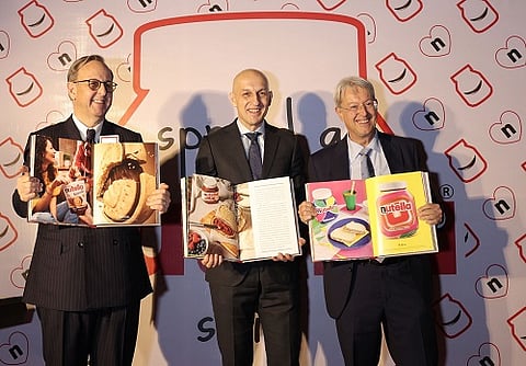 (L to R): H.E. Antonio Bartoli, Ambassador of Italy to India, Hamid Touil, Managing Director, Ferrero India and H.E. Christian Biever, Ambassador of Luxembourg to India