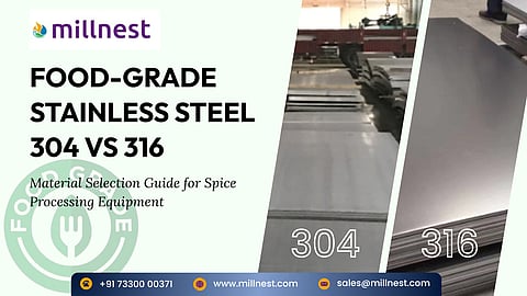 Food-Grade Stainless Steel 304 vs 316: Material selection guide for spice processing equipment
