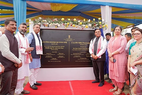 Foundation stones laid for three dairy processing plants in Assam to boost cooperative dairy infrastructure