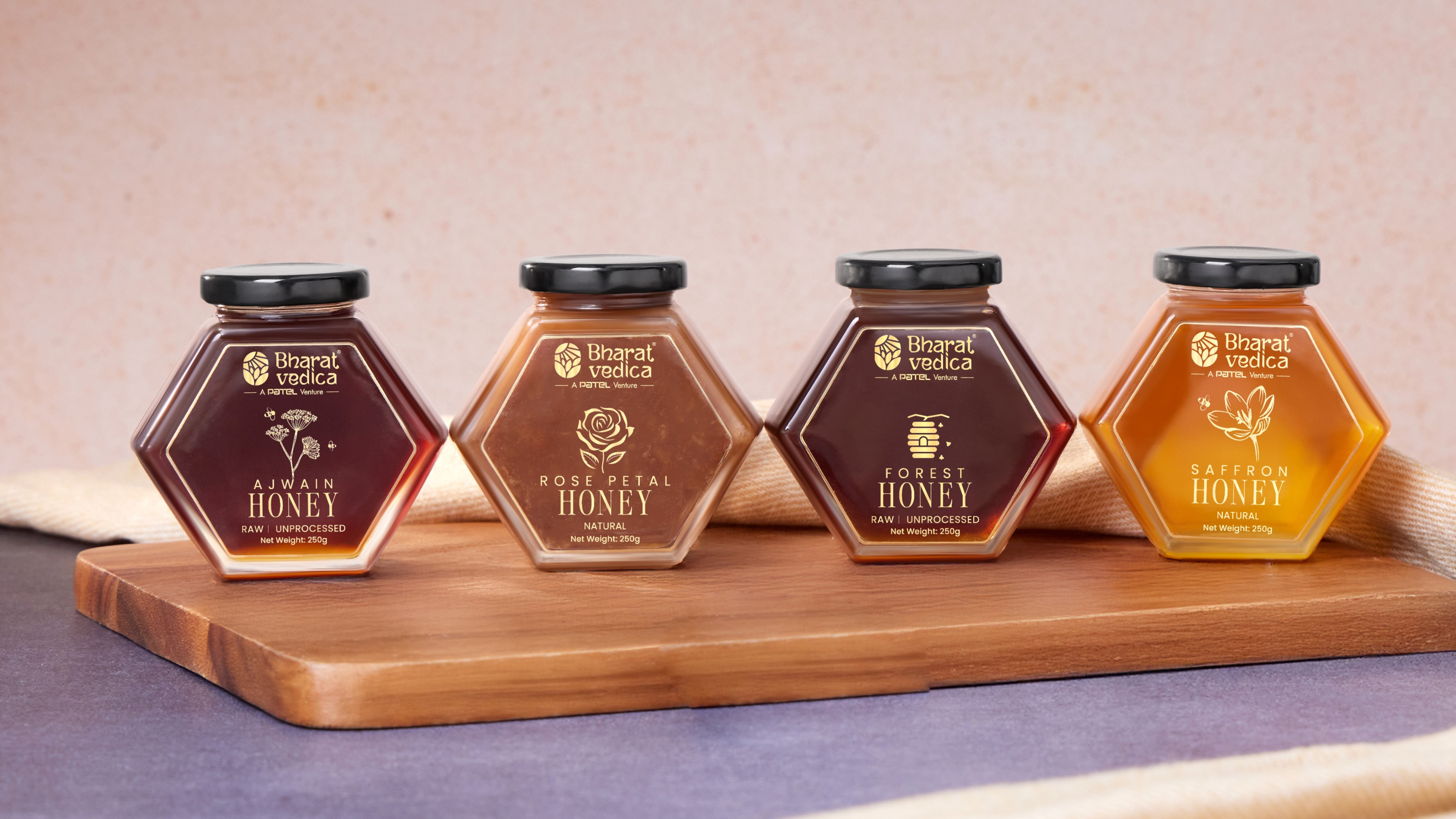 Bharat Vedica introduces raw honey range in beehive-inspired hexagon bottles