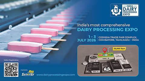 India Dairy Processing Expo 2026 – 1 to 3 July 2026 at CODISSIA Trade Fair Complex, Coimbatore