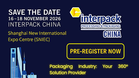 interpack China - 16 to 18 November 2026 at Shanghai New International Expo Centre (SNlEC)