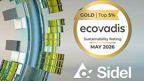 Sidel awarded the EcoVadis Gold Medal for 2026, ranking among the top 5% most sustainable businesses globally