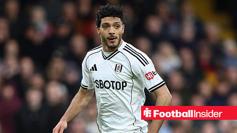Fulham striker Raul Jimenez in action