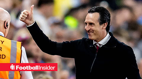 Unai Emery putting his thumb up