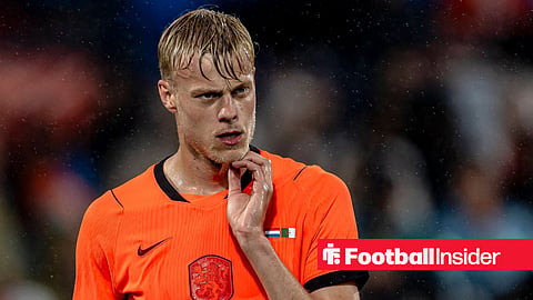 Jan-Paul van Hecke playing for Netherlands against Algeria