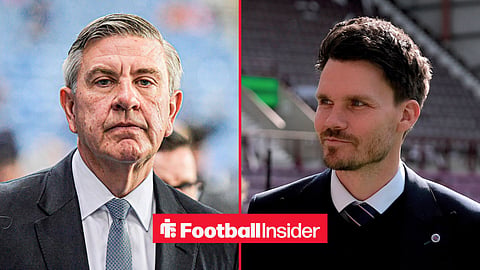 Split image of Rangers chief Andrew Cavenagh and Danny Rohl