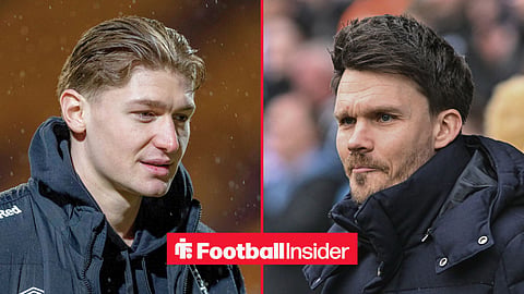 Split image of Rangers striker Ryan Naderi and Danny Rohl