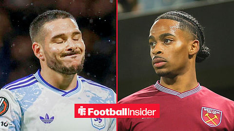 Split image of Aston Villa forward Emiliano Buendia and West Ham United winger Crysencio Summerville