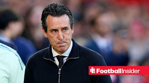 Unai Emery looks on as he manages Aston Villa against Nottingham Forest at the City Ground