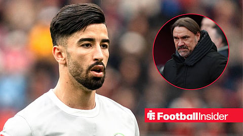 Mohamed Amoura of Wolsburg featuring during the 2025-26 campaign / Daniel Farke Manager of Leeds United during the match between West Ham United FC and Leeds United FC in the Emirates FA Cup Quarter Final match at The London Stadium in London, England, on April 5, 2026