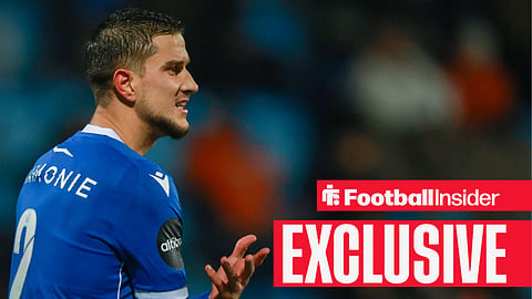 Zinedin Smajlovic playing for Sandefjord in blue kit