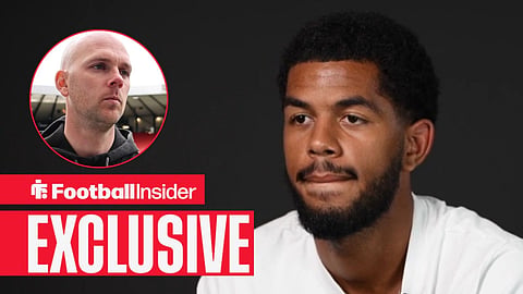 Miguel Freckleton in an interview, with Craig McLeish in a circular inset