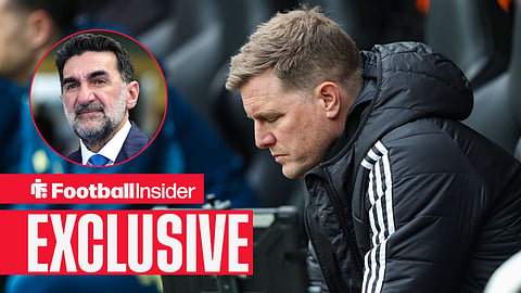 Newcastle United Manager Eddie Howe during the Newcastle United v Sunderland Premier League match at St. James Park, Newcastle Upon Tyne, England on 22 March 2026 / PIF Governor Yasir Al-Rumayyan at St James' Park