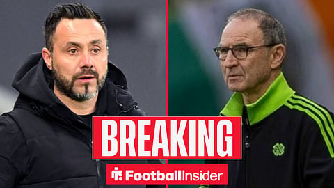 Roberto De Zerbi and Martin O'Neill on the sidelines at Spurs and Celtic respectively
