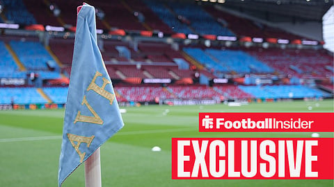 Aston Villa corner flag seen during the UEFA Europa League Semi Final second leg football match between Aston Villa and Nottingham Forest at Villa Park