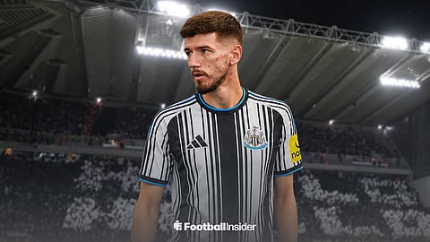 Petar Sucic in a Newcastle shirt at St James Park