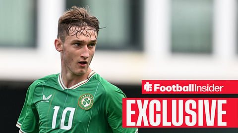 Mason Melia in action for the Republic of Ireland
