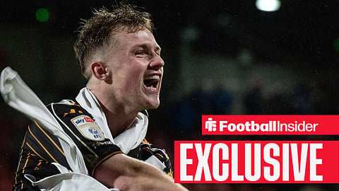 Joe Gelhardt celebrating in Hull City kit