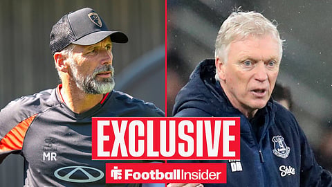 Marco Rose on left David Moyes on right