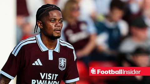 Leon Bailey in Aston Villa home kit