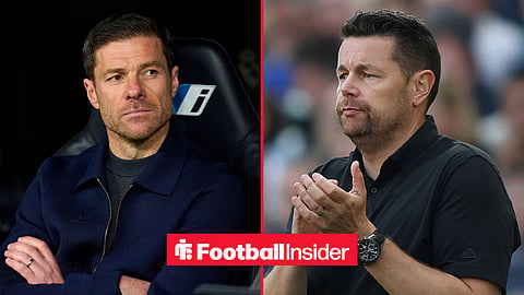 Xabi Alonso on left Pierre Sage on right