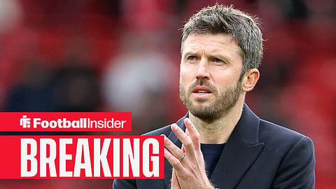 Michael Carrick on the sidelines at Man United