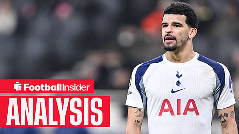 Dominic Solanke in Tottenham home kit