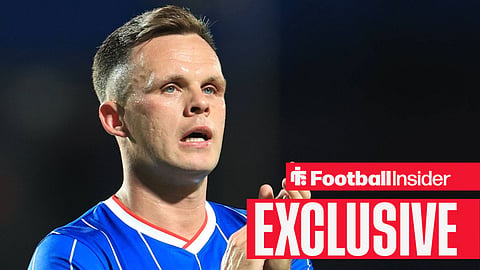 Lawrence Shankland clapping Rangers fans after a game