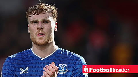 Jake O Brien of Everton after the Brentford v Everton Premier League match at the Gtech Community Stadium, London, England on 11 April 2026