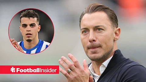 Matthias Jaissle on the sidelines, with Yasin Ayari in a circular inset