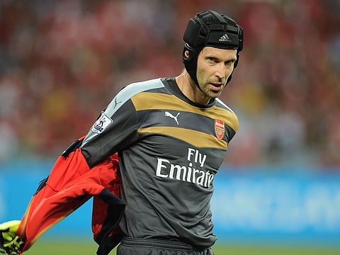 Sole trader: Petr Cech was Arsenal's only summer recruit despite the club having vast cash reserves